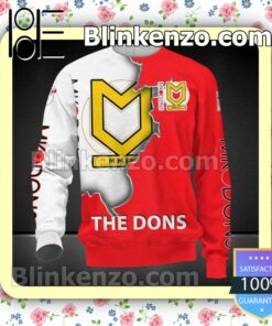 Milton Keynes Dons FC The Dons Men T-shirt, Hooded Sweatshirt a