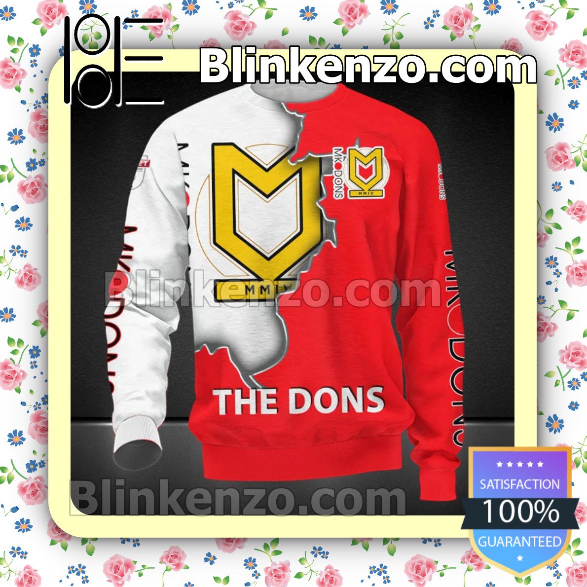 Review Milton Keynes Dons FC The Dons Men T-shirt, Hooded Sweatshirt