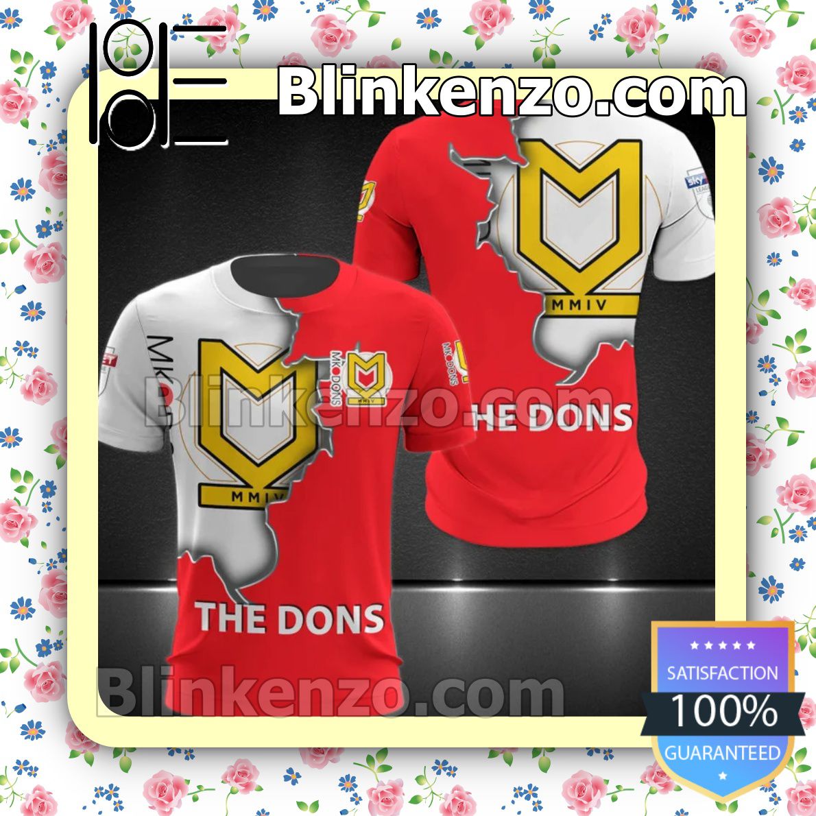 Milton Keynes Dons FC The Dons Men T-shirt, Hooded Sweatshirt