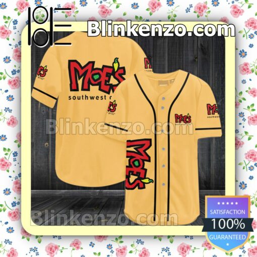 Moe's Southwest Grill Custom Baseball Jersey for Men Women