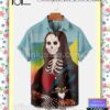 Monalisa Skull And Cat Halloween 2022 Idea Shirt