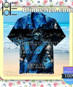 Mortal Kombat Subzero Men Short Sleeve Shirts
