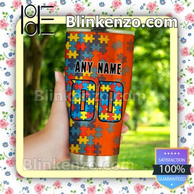 NHL Anaheim Ducks Autism Awareness Tumbler Travel Mug c