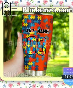 NHL Philadelphia Flyers Autism Awareness Tumbler Travel Mug c