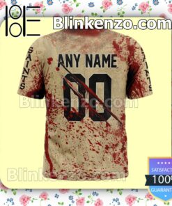 Vibrant New Orleans Saints Blood Jersey NFL Custom Halloween 2022 Shirts