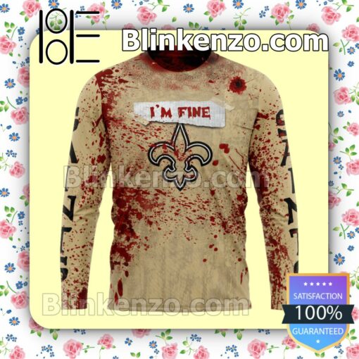 Perfect New Orleans Saints Blood Jersey NFL Custom Halloween 2022 Shirts