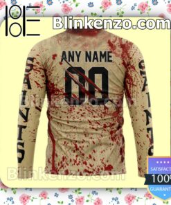 POD New Orleans Saints Blood Jersey NFL Custom Halloween 2022 Shirts