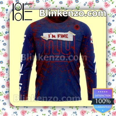 Best Shop New York Giants Blood Jersey NFL Custom Halloween 2022 Shirts