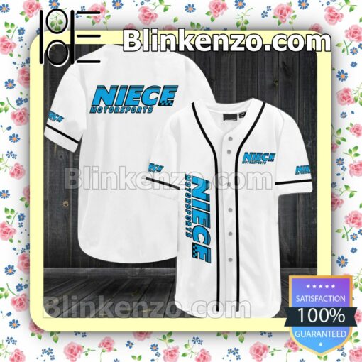 Niece Motorsports Car Team Custom Baseball Jersey for Men Women