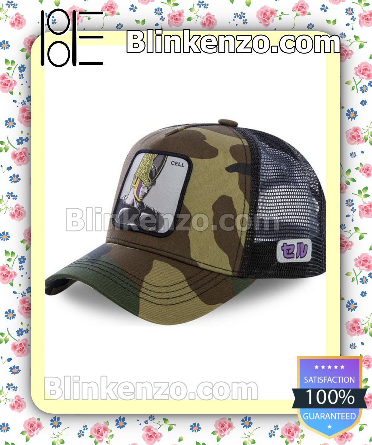 Father's Day Gift Cell Dragon Ball Camouflage Trucker Snapback Cap