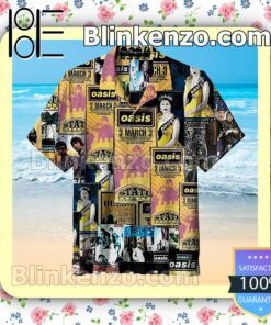 Oasis Collage Men Short Sleeve Shirts