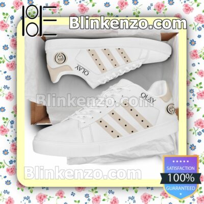 Olay Logo Brand Adidas Low Top Shoes
