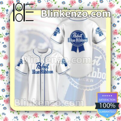 Pabst Blue Ribbon Beer Custom Baseball Jersey for Men Women