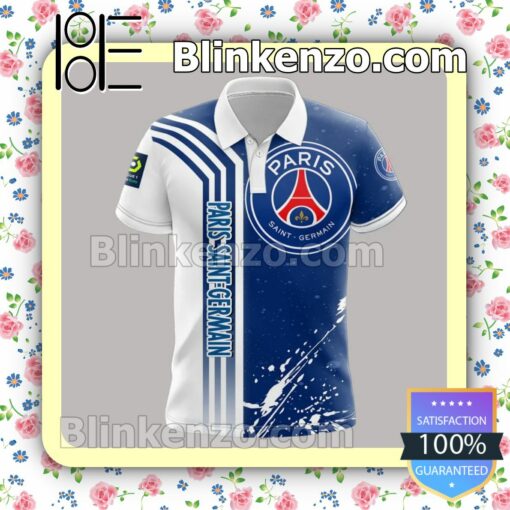 Paris Saint-Germain FC White Splash Men T-shirt, Hooded Sweatshirt c