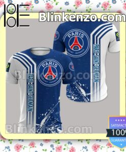 Paris Saint-Germain FC White Splash Men T-shirt, Hooded Sweatshirt y