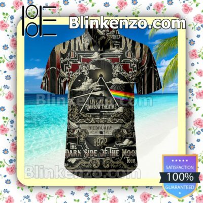 Pink Floyd Rainbow Theater Men Short Sleeve Shirts