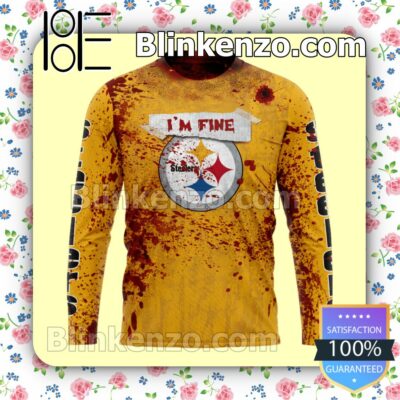 Only For Fan Pittsburgh Steelers Blood Jersey NFL Custom Halloween 2022 Shirts