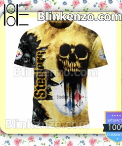 Pittsburgh Steelers Cemetery Skull NFL Custom Halloween 2022 Shirts