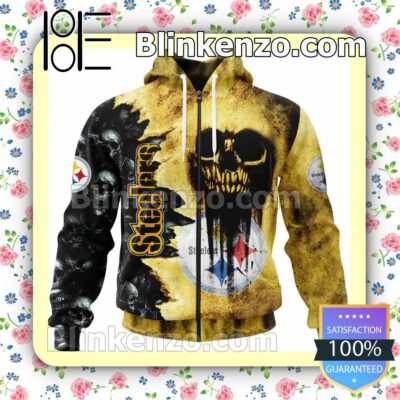Mother's Day Gift Pittsburgh Steelers Cemetery Skull NFL Custom Halloween 2022 Shirts