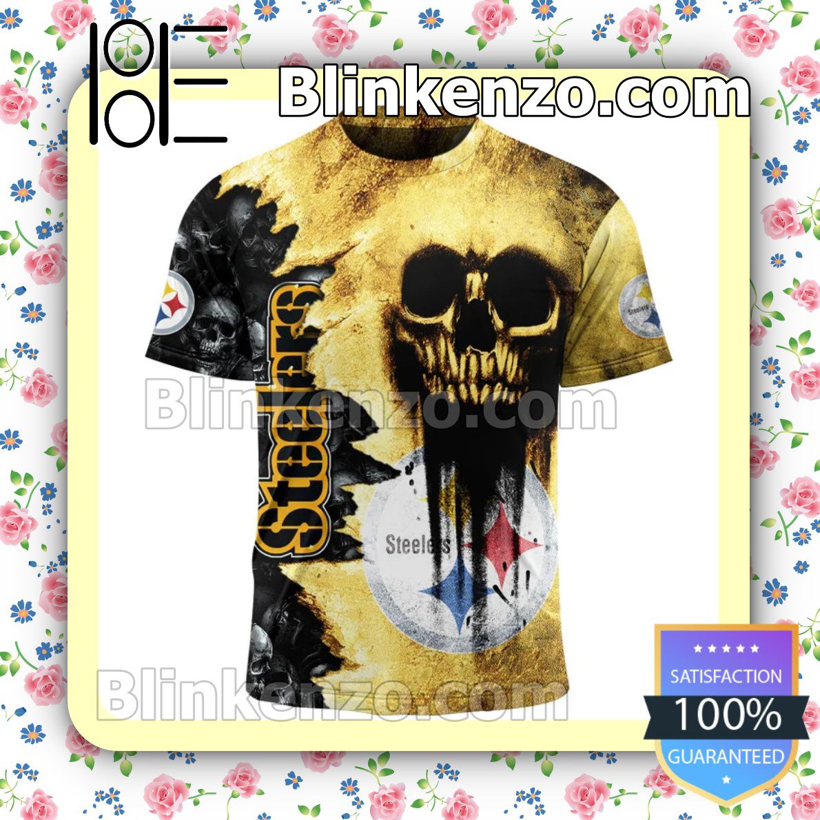 Limited Edition Pittsburgh Steelers Cemetery Skull NFL Custom Halloween 2022 Shirts