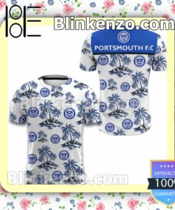 Portsmouth FC Coconut Tree Men T-shirt, Hooded Sweatshirt