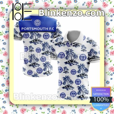 Portsmouth FC Coconut Tree Men T-shirt, Hooded Sweatshirt b