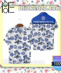 Portsmouth FC Coconut Tree Men T-shirt, Hooded Sweatshirt c