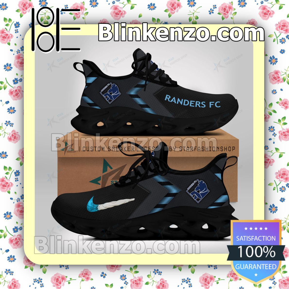 Randers FC Logo Print Sports Sneaker