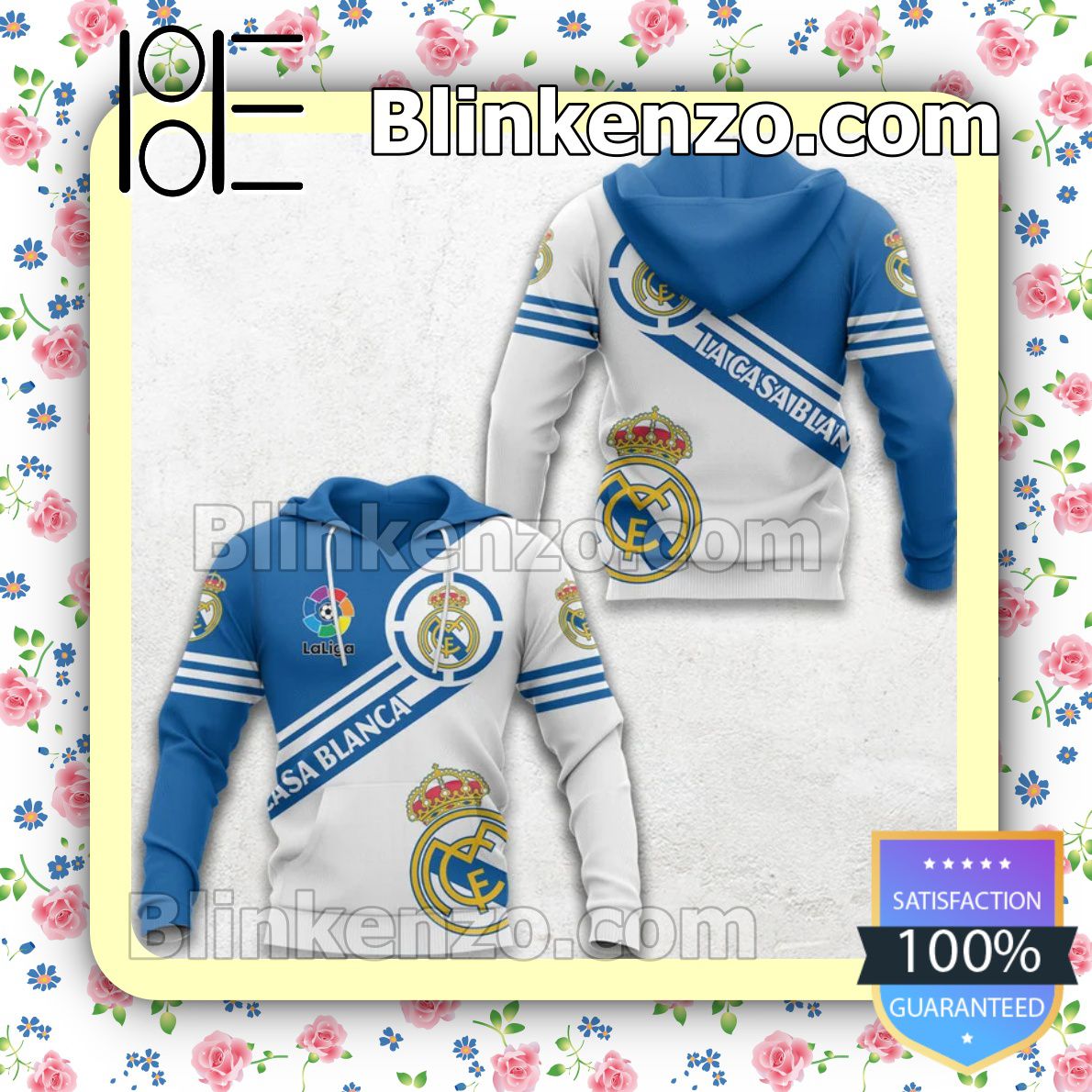 Clothing Real Madrid CF La Casa Blanca La Liga Men T-shirt, Hooded Sweatshirt