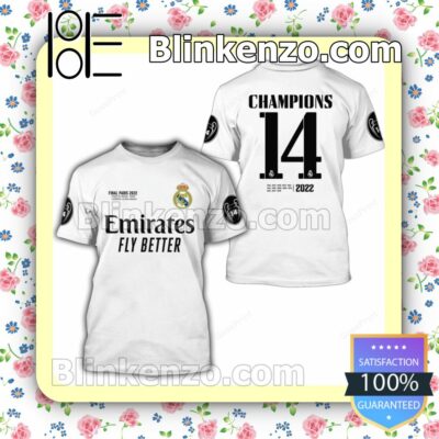 Real Madrid Cf Emirates Fly Better Champions 14 Hooded Jacket, Tee