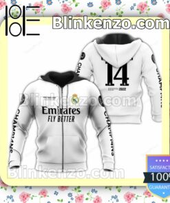 Real Madrid Cf Emirates Fly Better Champions 14 Hooded Jacket, Tee b