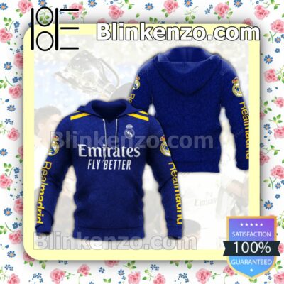 Real Madrid Emirates Fly Better Hooded Jacket, Tee c