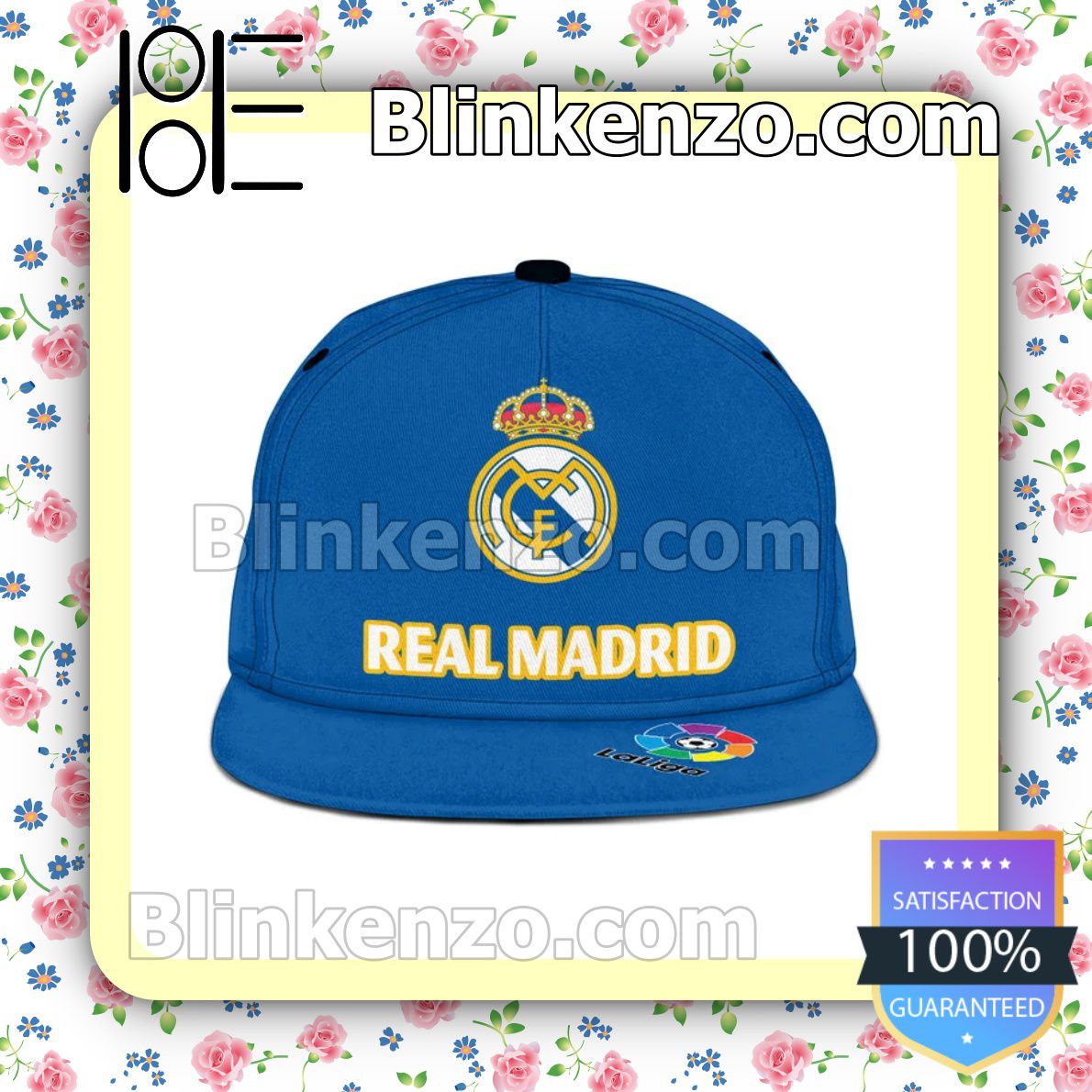 Handmade Real Madrid La Liga Snapback Cap