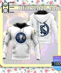 Real Madrid Saturday 28 May Stade De France White Hooded Jacket, Tee c