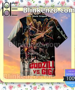 Release Of Godzilla Vs. Gigan Men Short Sleeve Shirts a