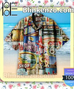 Retro Shop Men Short Sleeve Shirts