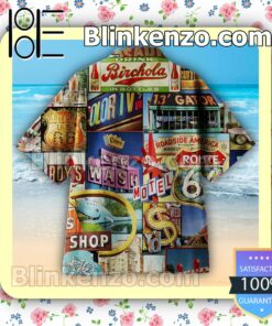 Retro Shop Men Short Sleeve Shirts a