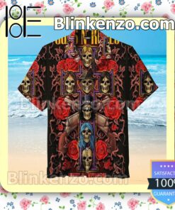 Rock Band Guns N'roses Printed Men Short Sleeve Shirts