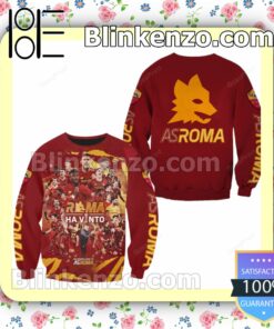 Roma Ha Vinto All Roads Lead To As Roma Hooded Jacket, Tee a