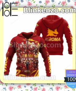 Roma Ha Vinto All Roads Lead To As Roma Hooded Jacket, Tee b