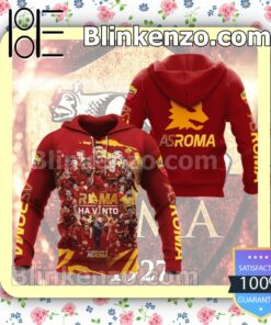Roma Ha Vinto All Roads Lead To As Roma Hooded Jacket, Tee c