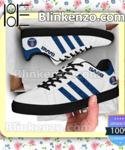 Saab Logo Brand Adidas Low Top Shoes a