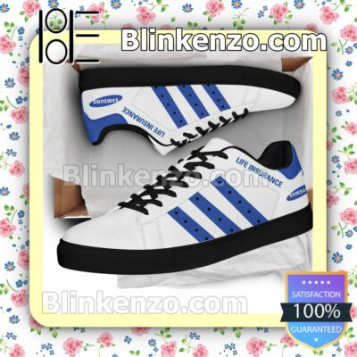 Samsung Life Insurance Logo Brand Adidas Low Top Shoes a