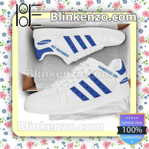 Samsung SDI Logo Brand Adidas Low Top Shoes