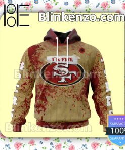 New San Francisco 49ers Blood Jersey NFL Custom Halloween 2022 Shirts