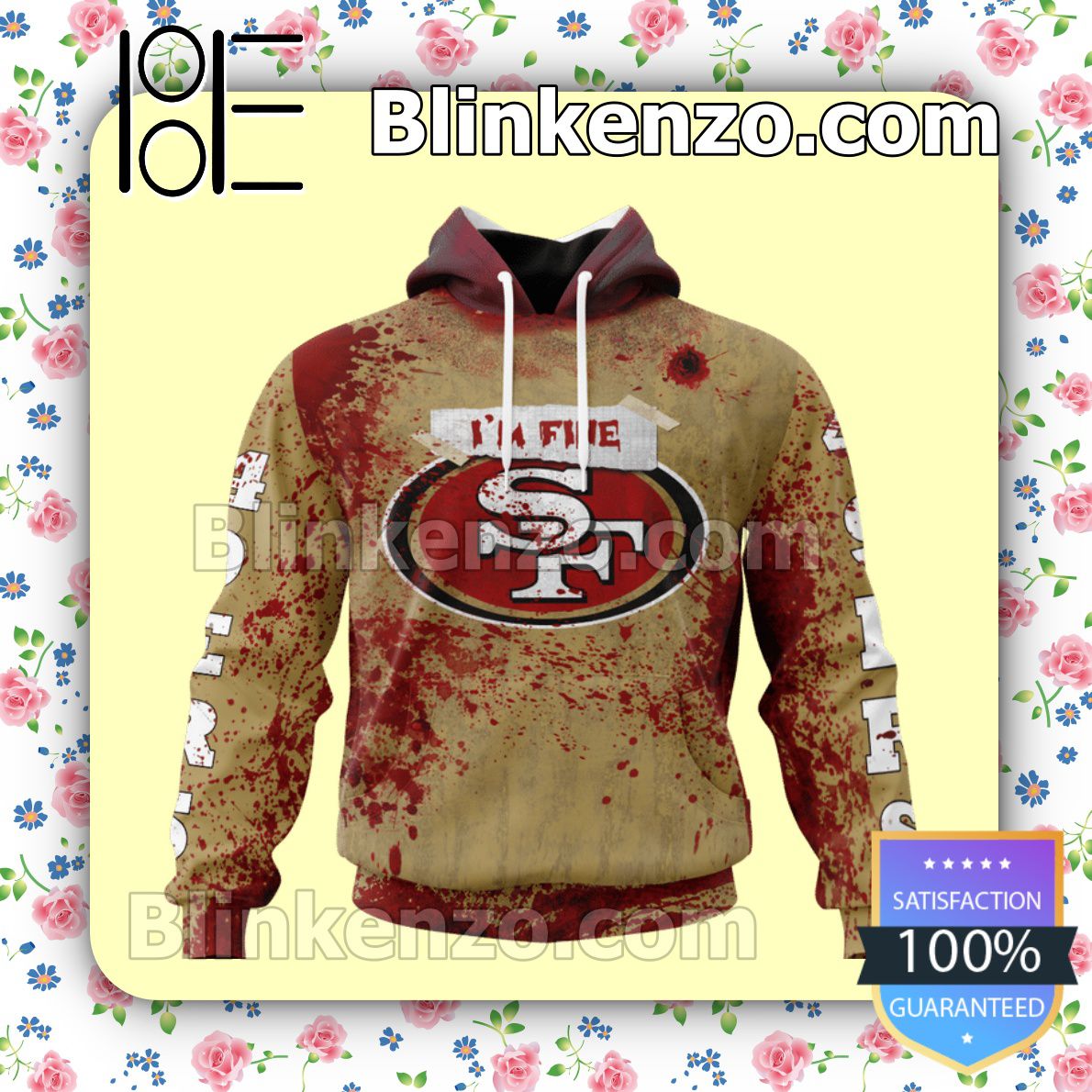 Real San Francisco 49ers Blood Jersey NFL Custom Halloween 2022 Shirts