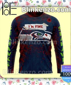 New Seattle Seahawks Blood Jersey NFL Custom Halloween 2022 Shirts