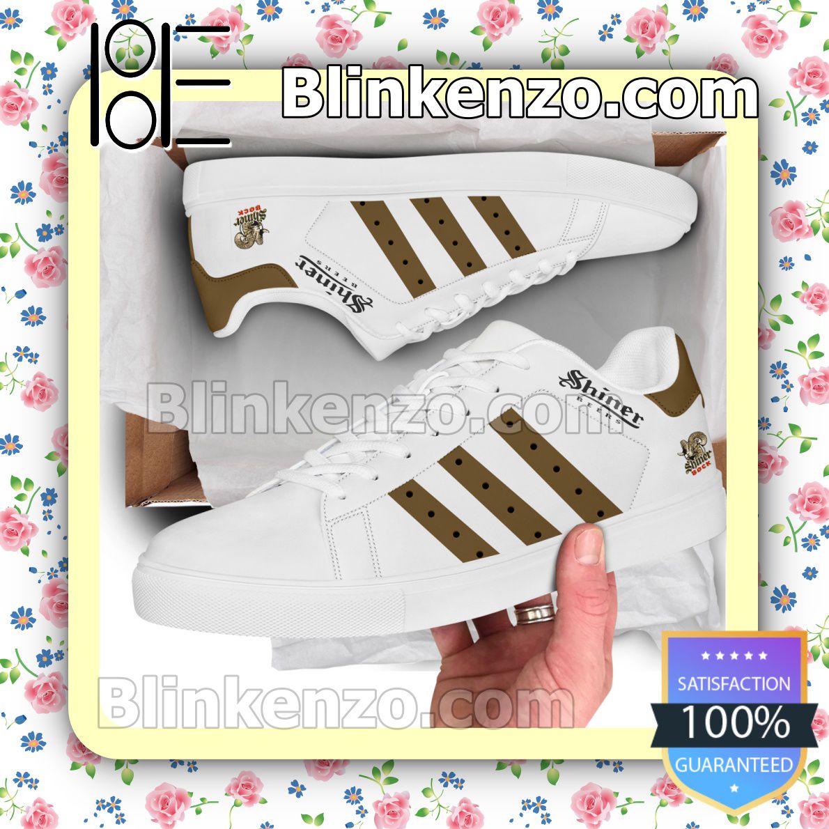 Shiner Beers Logo Brand Adidas Low Top Shoes