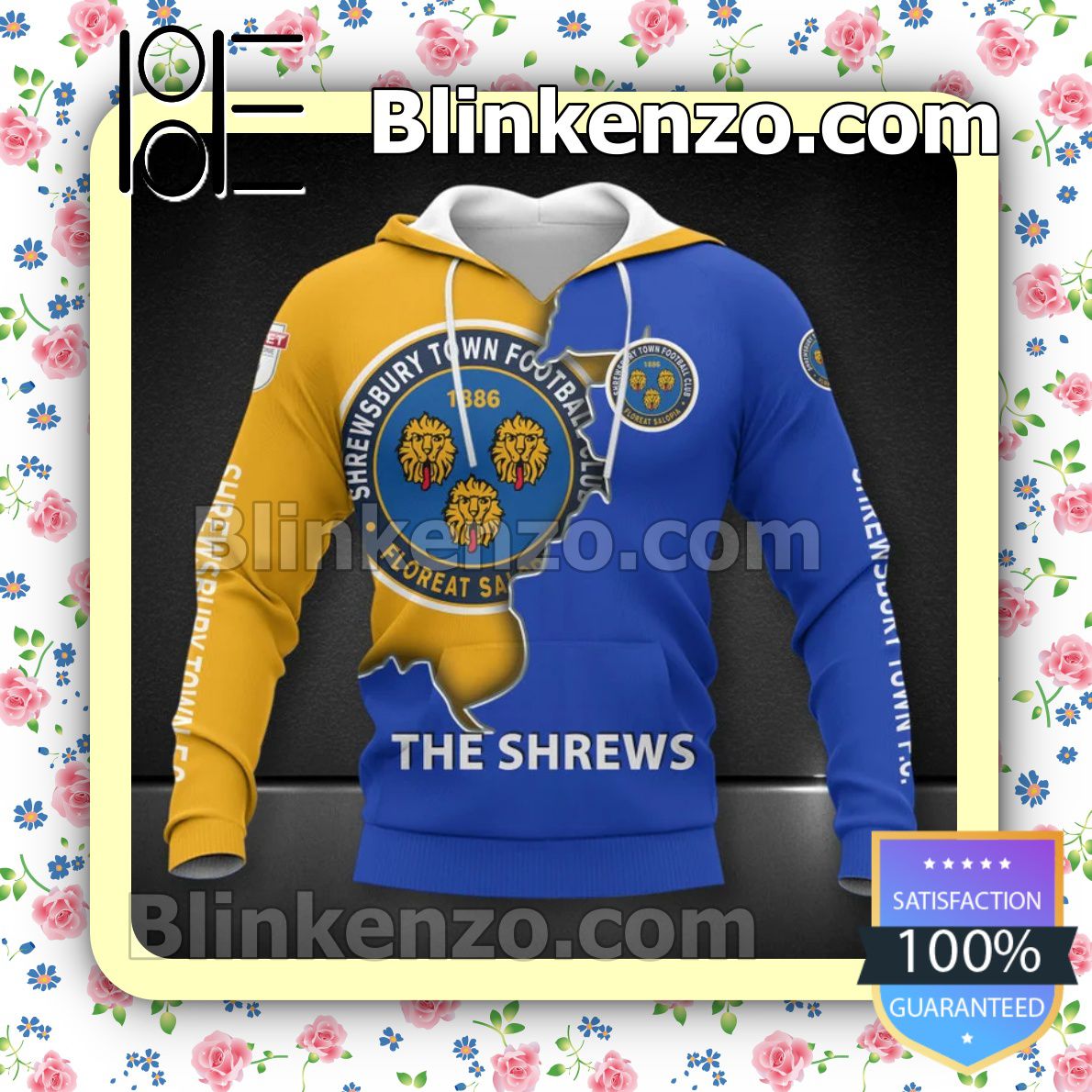 Great Shrewsbury Town FC The Shrews Men T-shirt, Hooded Sweatshirt