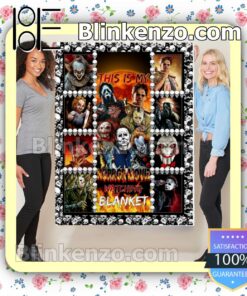 Skull This Is My Horror Movie Watching Blanket for Bedding Sofa and Travel a